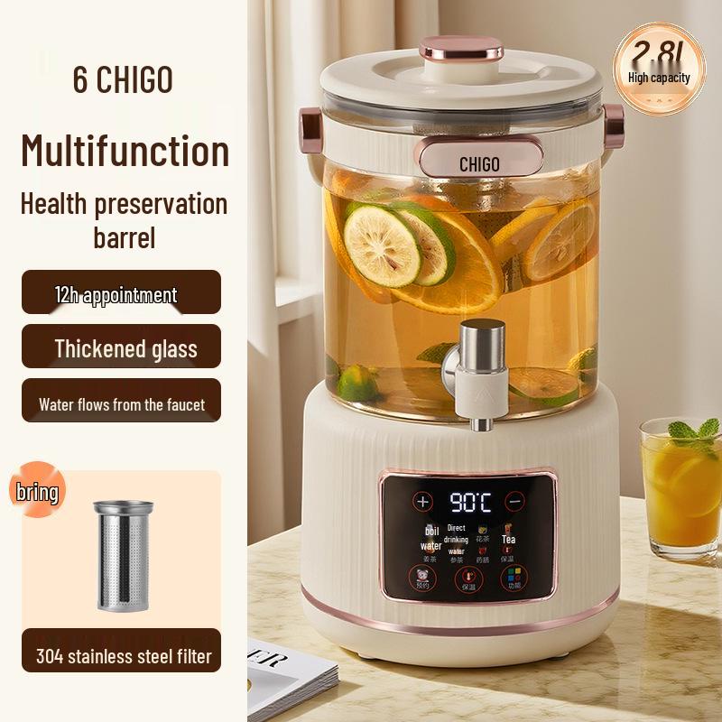 Zhigao Multi-functional Stewing & Cooking Tea Kettle - Large Capacity Household Flower Teapot