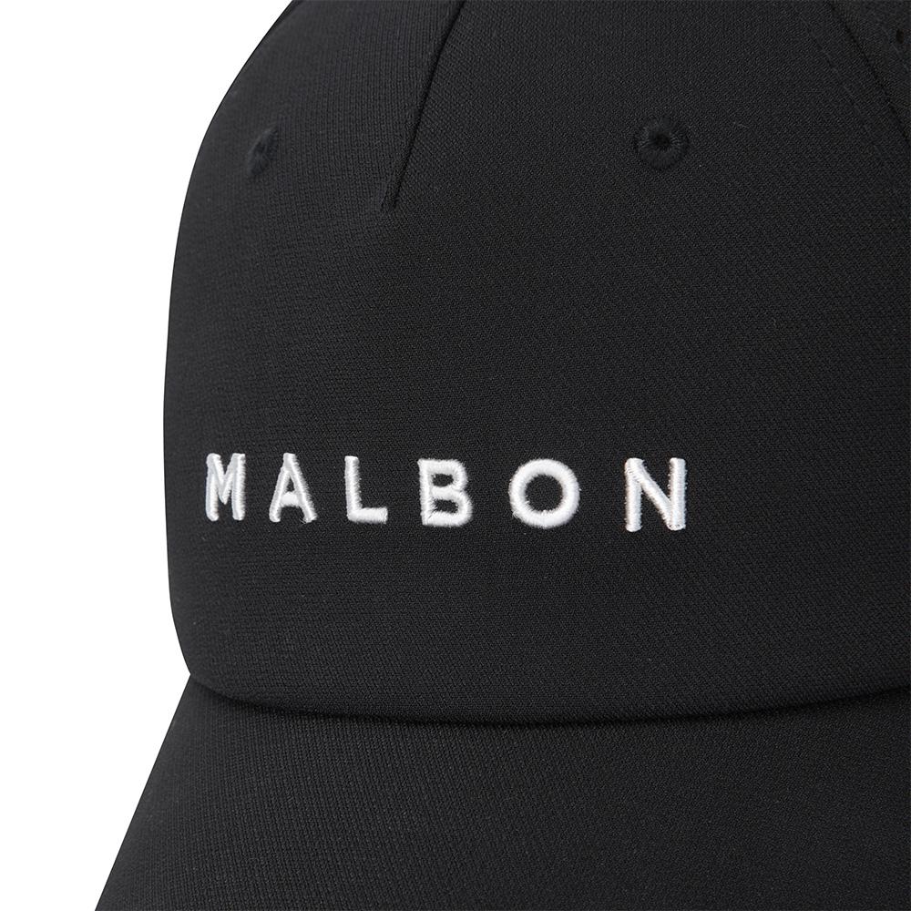 MALBON GOLF Malbon Lettering Perforated Ball Cap Black