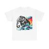 Unisex Adult T Shirt Art Deco Woolly Mammoth Watercolor Fusion Print Extinct Tee
