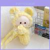 Plush Bunny Eared Sheep Shoulder Bag With Zipper Pocket For Daily Use