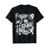 Moths Flowers Hummingbird Witchy Garden Gothic T Shirt Vintage Washed Designer Clothes Stylish Versatile Fashion Graphic Unisex