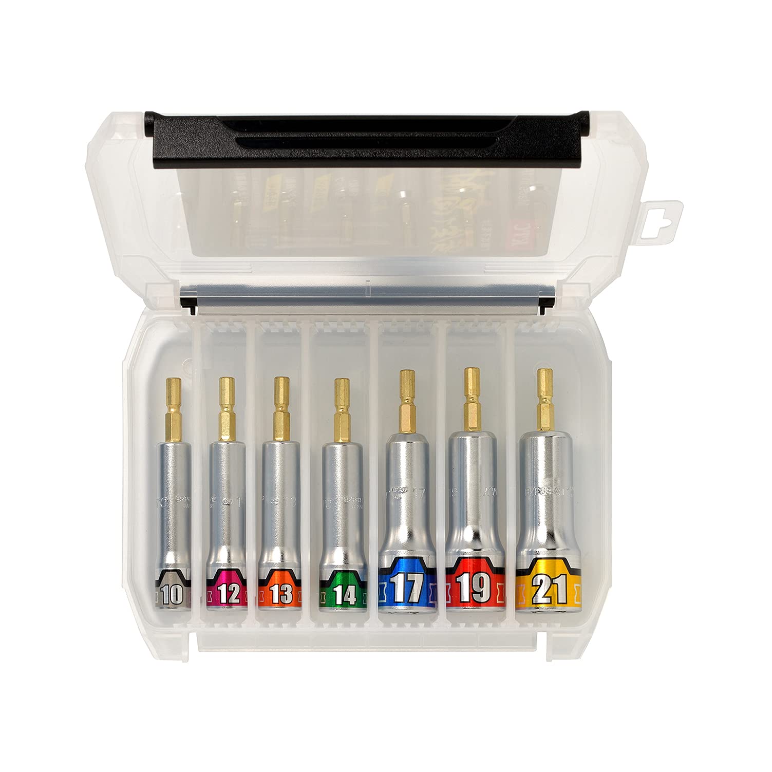 

Kyoto Tool Socket Bit Set TBZP637 (KTC) 7-Piece (10, 12, 13, 14, 17, 19, 21mm)