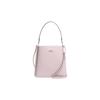 Mollie Solid Color Buckle Closure Leather Bucket Bag Hand Shoulder Crossbody Bag 28 Women's Ice Pink