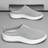 48 large size comfortable and lightweight running shoes men's summer half-drag mesh comfortable one-pedal lazy shoes non-slip men