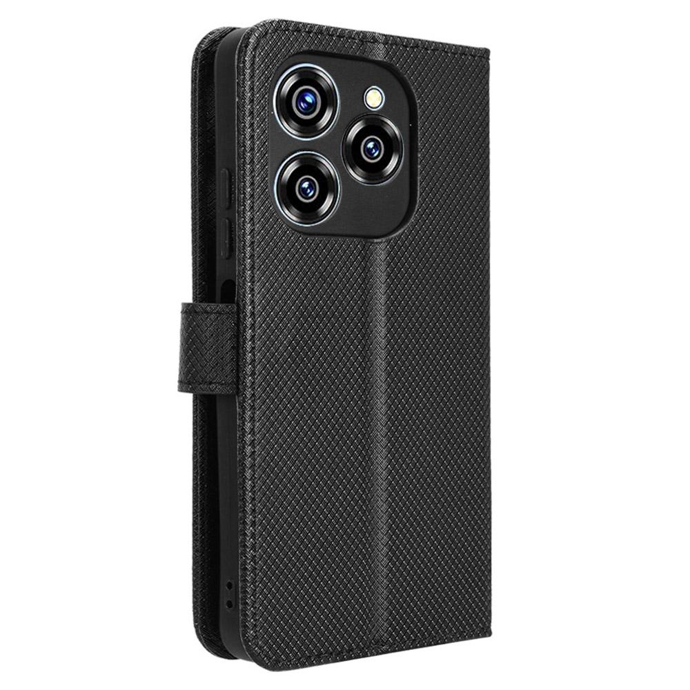 Etui dla Oukitel C50 Skórzane PU Tekstura diamentowa Portfel Pokrowiec na telefon