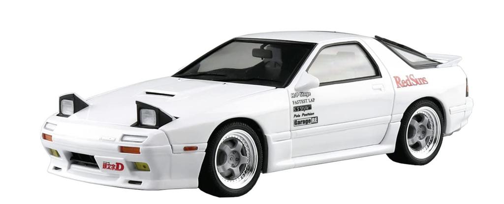 Aoshima Bunka Kyozai Initial D Takahashi Ryosuke FC3S Volume 5 Akina Showdown Specification Scale Plastic Model Molded Color (AOSHIMA) No.2 RX-7 1/24