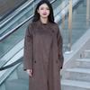 2025 Winter Korean Style Women's Double-Sided Wool Coat with Stand Collar