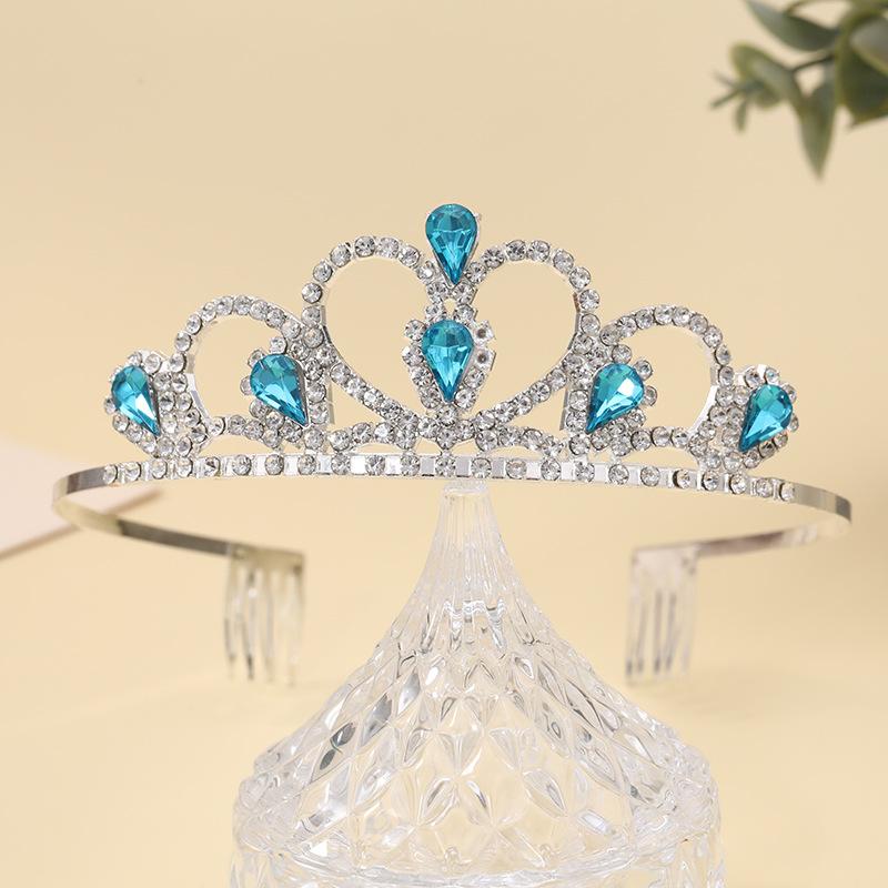 Bridal Crown Headwear Alloy Rhinestone Headband Wedding Crown Birthday Hair Accessories Party Headband Accessories