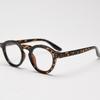 Blue light blocking glasses retro style blue grey round eyeglasses frame for women trending accessories student unisex gifts