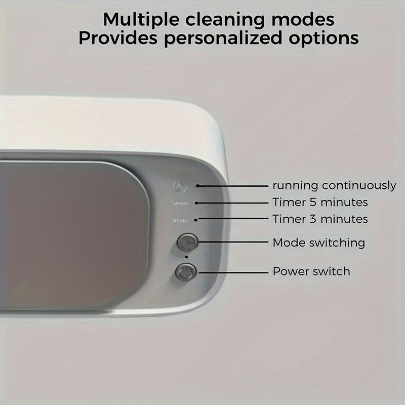 Multifunctional Ultrasonic Cleaner, Portable High Frequency 120 Hz Deep Cleaning Machine  - for Jewelry, Eyeglasses, Watches - USB Powered, Home Use