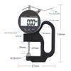 Electronic Digital Dial Thickness Gauge 0.5 inch 0.0005" Resolution Measuring Tool for w/ LCD Display