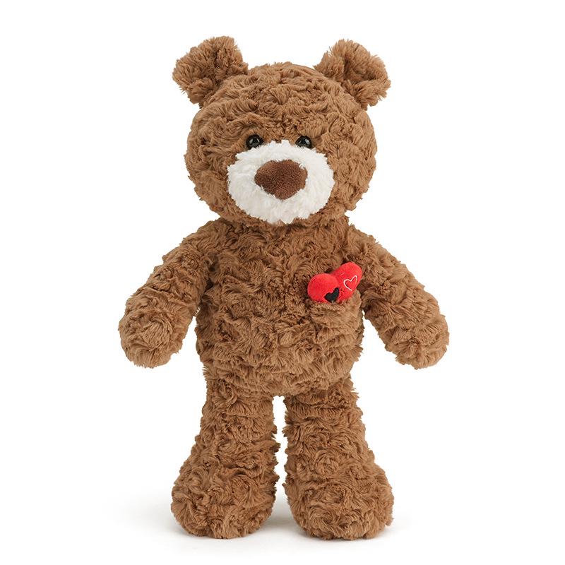 

Cuddly Baby Bear Heart Plush - Valentine s Day Gift Doll 40 cm светло-коричневого