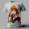 Cute Animal Graphic T Shirts For Men Fashion Summer Short Sleeve 3D Funny Animals Printed T-shirt Casual Oversized Women Tees Top