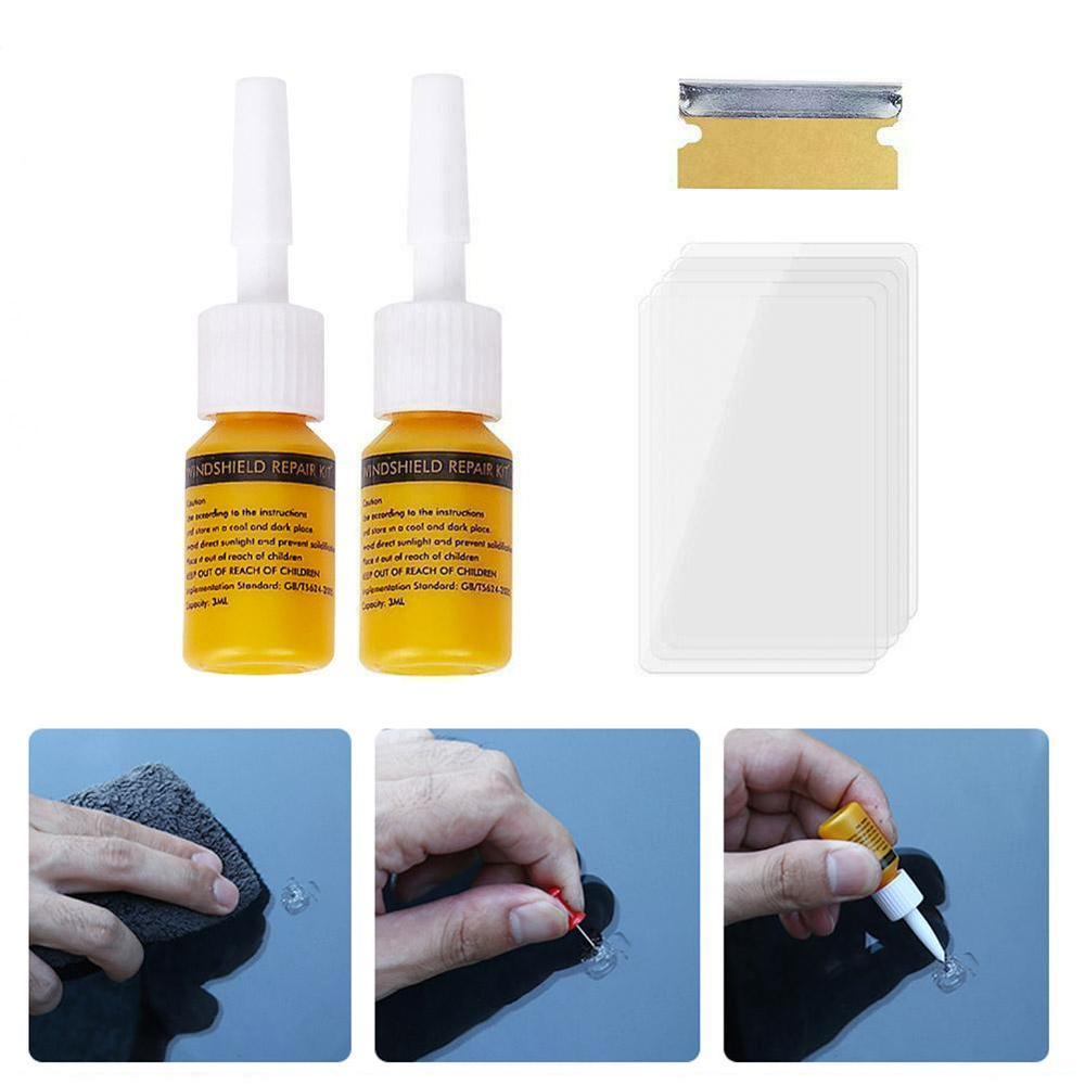 Buy Cracked Glass Repair Kit Windshield Nano Repair Liquid DIY Car
