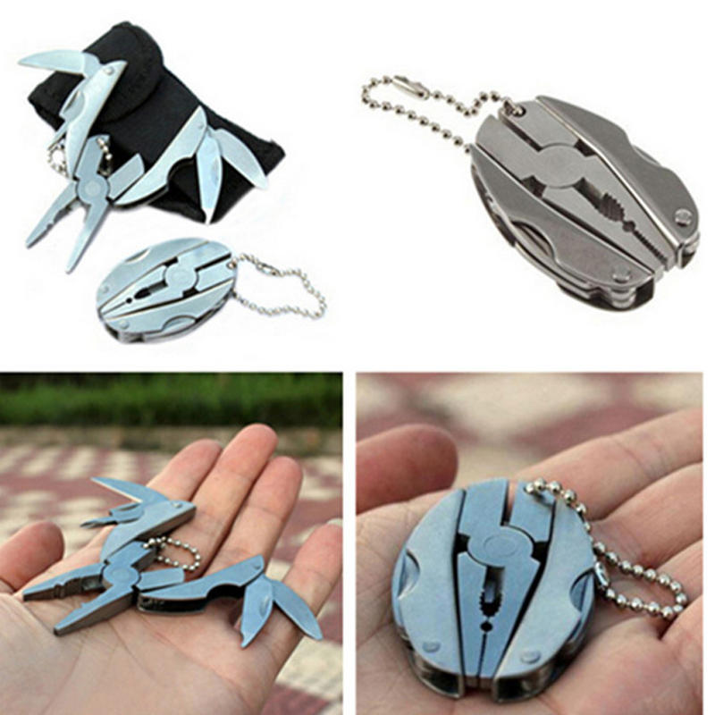 Buy Portable Multi Function Folding Pocket Tool Plier Keychain ...