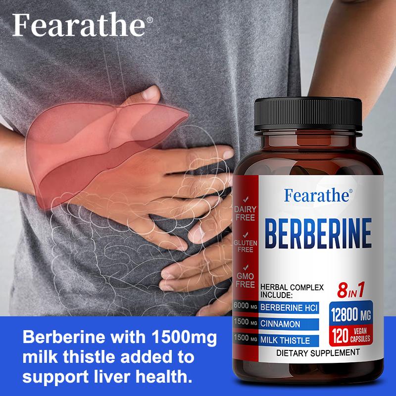 Berberina e Cannella di Ceylon 6000 mg 120 capsule Salute del Cuore e Immunità