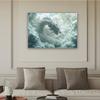 1 Stück Drache in den Wolken Wandteppich mit komplexem weißem Drachenmuster, Polyestergewebe, geeignet für Wohnzimmer, Schlafzimmer