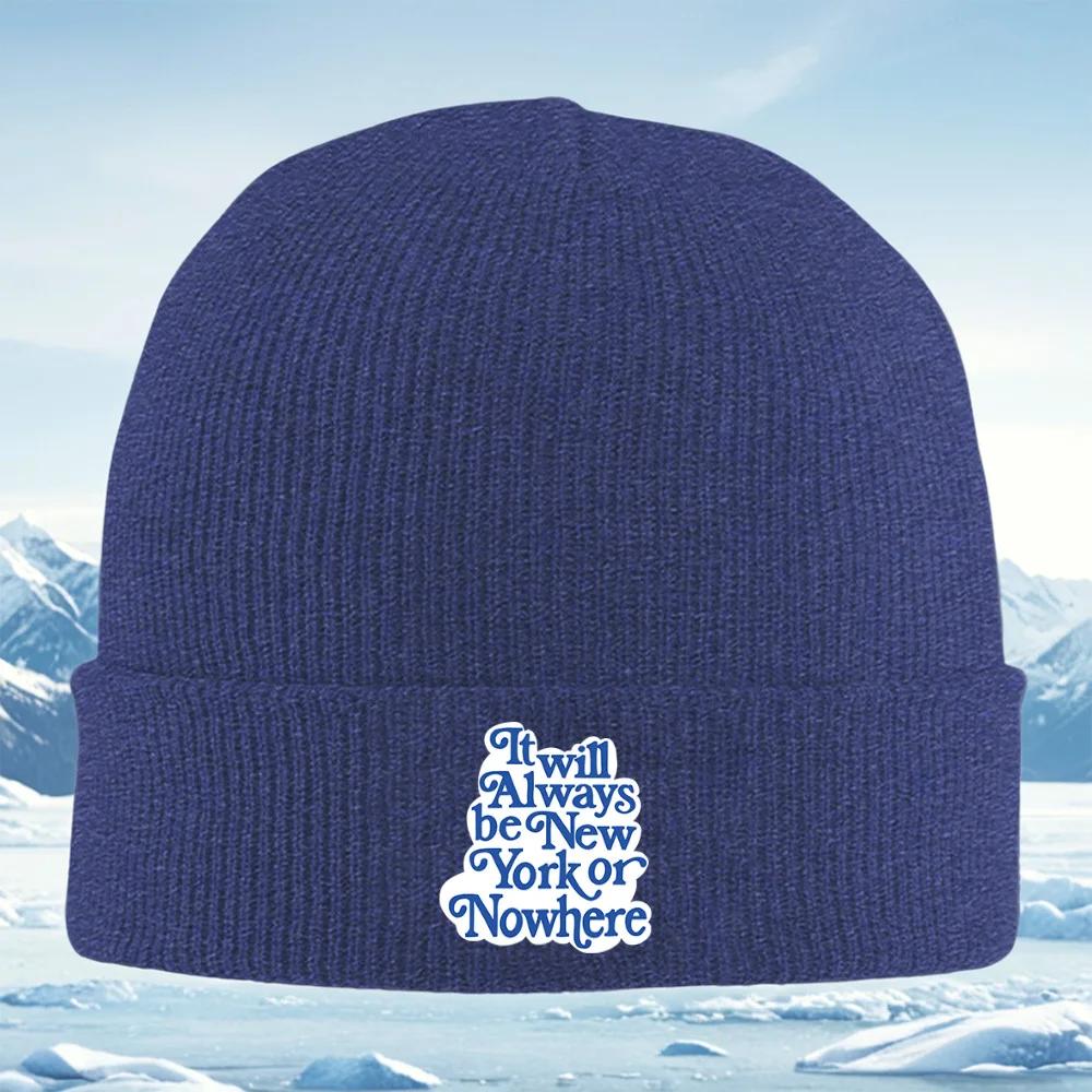 Always New YorkNowhere Else Unisex Women Unisex Knitted Hat Beanie Pullover Cap Winter Thermal Warm Christmas Outdoor Cycling Hiki