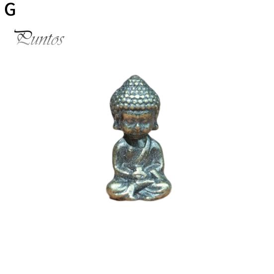 Mini Figure Statue Alloy Mini Figure Figurine Retro Micro Landscape Ornament for Potted Plants Tabletop Rockeries Bookshelf