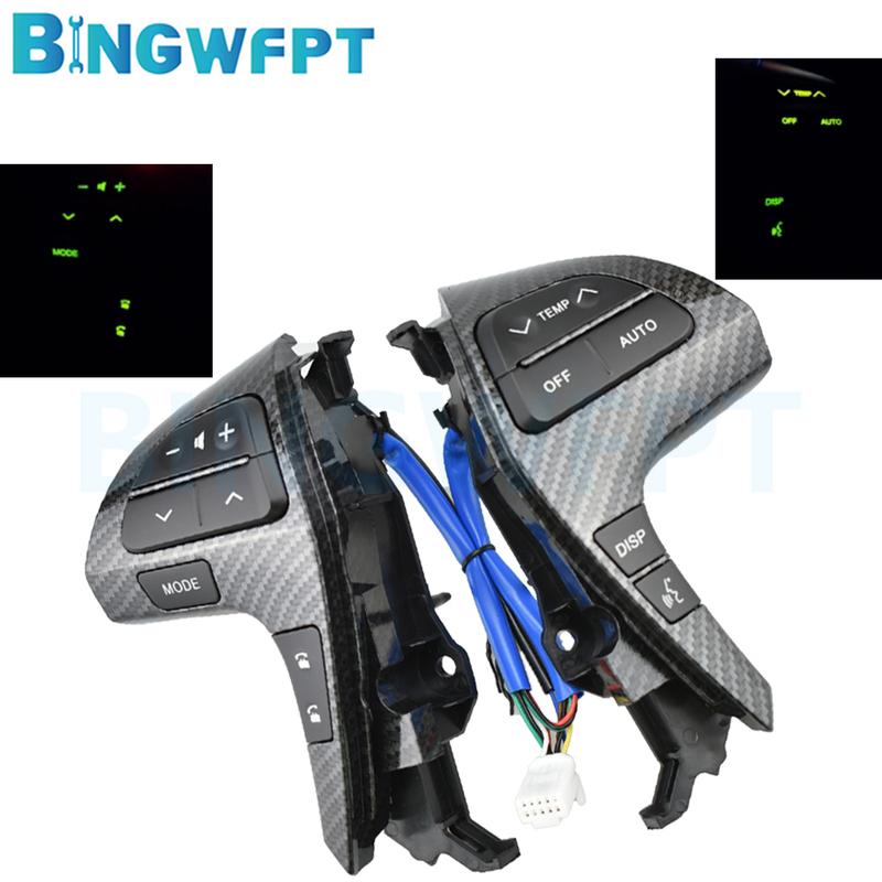 (5Color) 84250-06180 For Toyota CAMRY ACV4*,AHV41 2006-2011 Steering Wheel Bluetooth Phone Control Button Switch