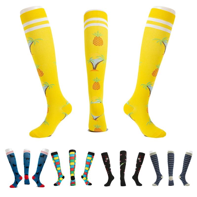5 Pairs Pain Relief Socks Knee High Socks Compression Tube Stockings Edema Diabetes Socks Varicose Veins Socks for Women
