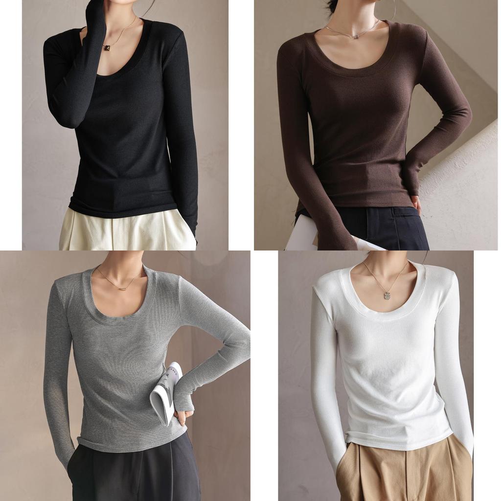 Moisturewicking Modale Long Sleeve T Shirt For Women With Slim Fit Comfort For Autumn Casual Wear