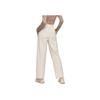 Anta Training Series Solid Color Mid Waist Water Resistant Two Way Stretch Straight Leg Casual Pants Women Pants Sandy-Gray 962417501-1