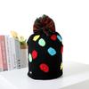 Christmas Decorations Flanged Ball Knitted Hat ED Light Hat Adult Children's Hat, Children's Glowing Christmas Hat
