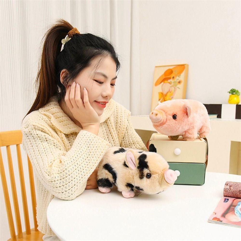 Fluffy Anime Pig Toy Simulation Stuffed Animals Plush Kawaii Piggy Plush Toy  Girlfriend Gift