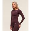 Gymshark Everyday Seamless Wide Neck Long Sleeve Top Cherry Purple B5b5f Pcds