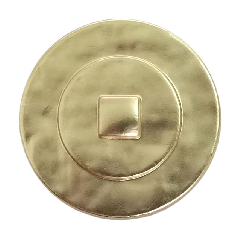 Münzförmige Legierungsknöpfe, Hochfüßiger kleiner Duft, Knöpfe für Kleidung im neuen chinesischen Nationalstil, Mantelanzugknöpfe