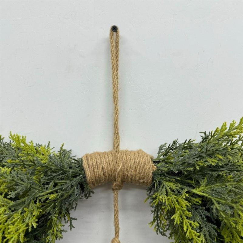 Sustainable Heart Bell Christmas Garlands Portable Safe Holiday Wreath Durable Indoors Festival Decors