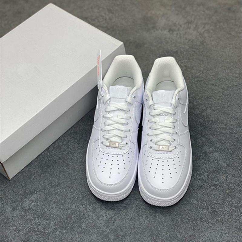 High-Quality European and American Air Force One Sneakers: Genuine Leather Women's and Men's Outdoor Sports Shoes