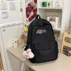 Schoolbag schoolbag female Harajuku simple letter student 1011 summer new large-capacity junior high school student casual backpack