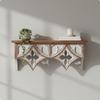Vintage WallMounted Shelf Distressed Finish Rustic Decorative Household Storage