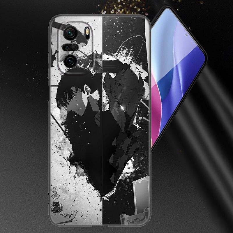 Anime Solo Leveling Phone Case For Xiaomi Mi POCO X3 NFC GT M4 M3 12 11T 10T Pro A3 11 Lite NE 5G 12X 11i F3 Soft Black Cover