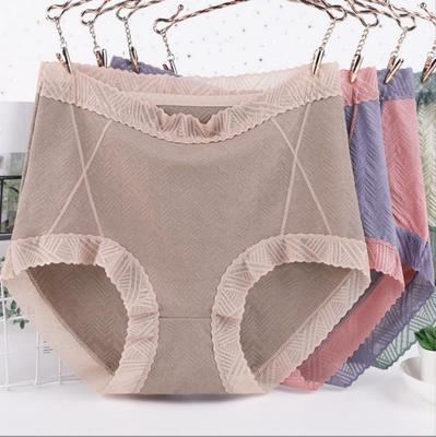 Hohe Taille für Damenhöschen Slips für große Größen Unterhosen Einfarbige Mädchenunterwäsche 1XL 2XL 3XL 4XL 5XL 6XL Spitzenhöschen