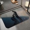 Anime T-Titanfall II Floor Mat Diatomite Bath Mat, Quick Dry Absorbent Non-Slip Door Mat
