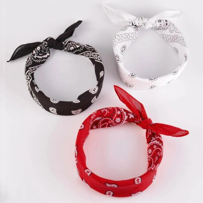 Girls Bandana Head Wrap Exquisite Hip Hop Hair Cover Wrap Turban Photo Props