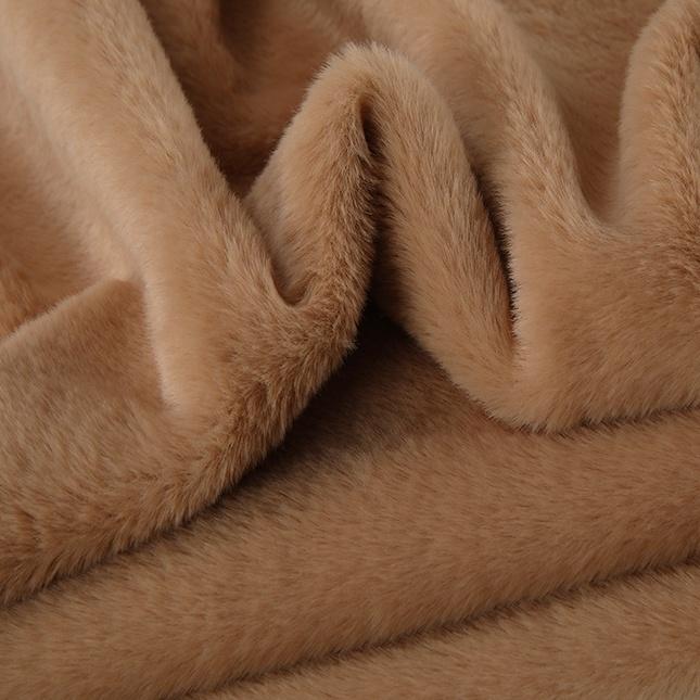 Plain Long Hair Plush Fabric By Meters for Clothes Blankets Coats Sewing High Quality Imitation Rex Rabbit Fur Cloth Soft Silky