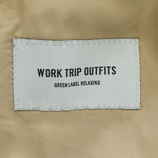 WORK TRIP OUTFITS Corduroy tailored jacket M Brown GREEN LABEL RELAXING Men's Used