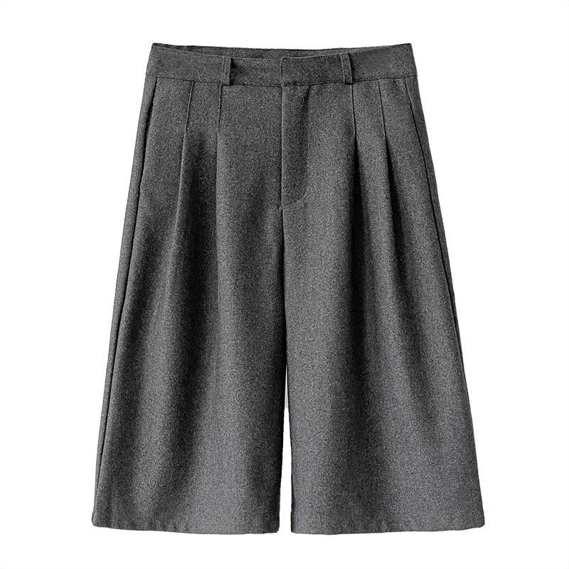 Juzhi 2024 Automne Coréen Laine Coupe Slim Décontracté Shorts 9101