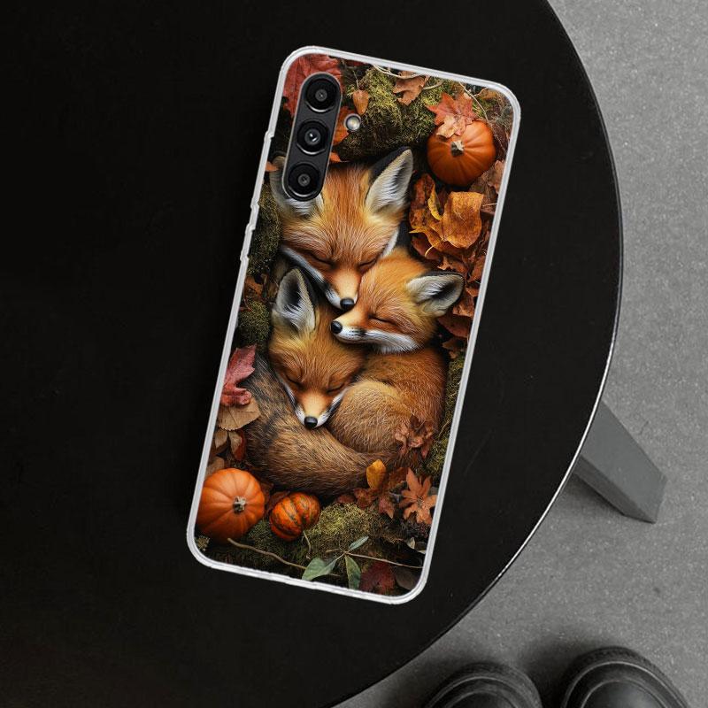 Animal Fox Phone Case Cover for Samsung Galaxy A17 A16 A26 A36 A56 A57 A37 A15 A25 A35 A55 A14 A24 A34 A54 A13 A23 A33 A53 Galax