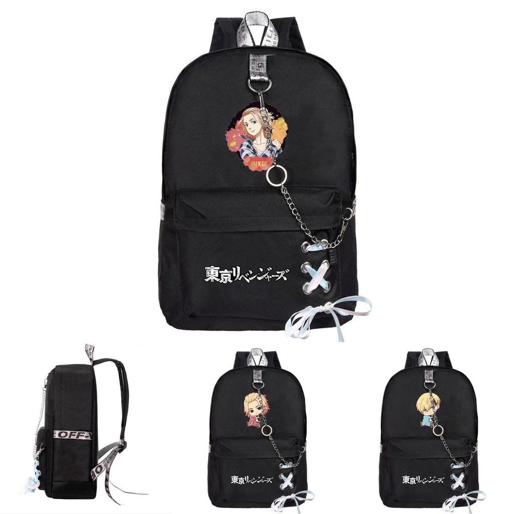 High-quality Waterproof Tokyo Revengers School Bag With Ribbon Bow Design For Boys And Girls