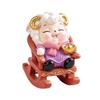 Mascot Laying Sheep Incense Censer Funny Creative Sheep Incense Burners Resin Sheep Figurine with Rocking Chair Year of the Goat