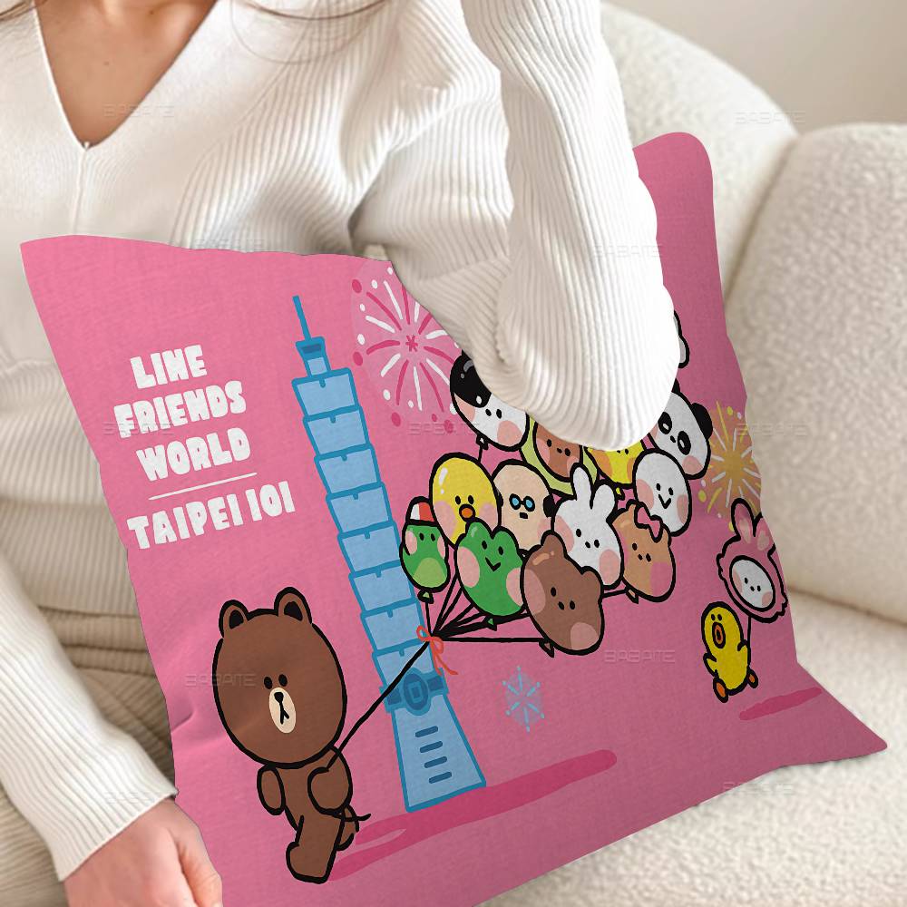 L-LINEF R-RIENDS Cushion Cover Decorative Pillow Sofa Home Decor case pillow cases
