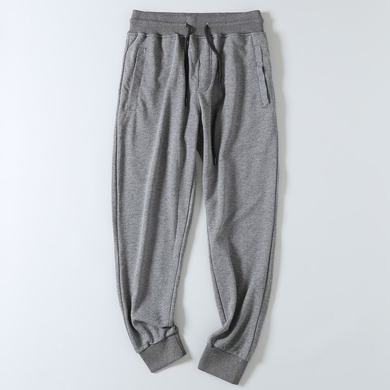 Export Export Tail Goods Japanese Style Simple All-Matching Elastic Waistband Terry Cotton Athleisure Ankle-Tied Sweatpants Men's Fashionable Trousers