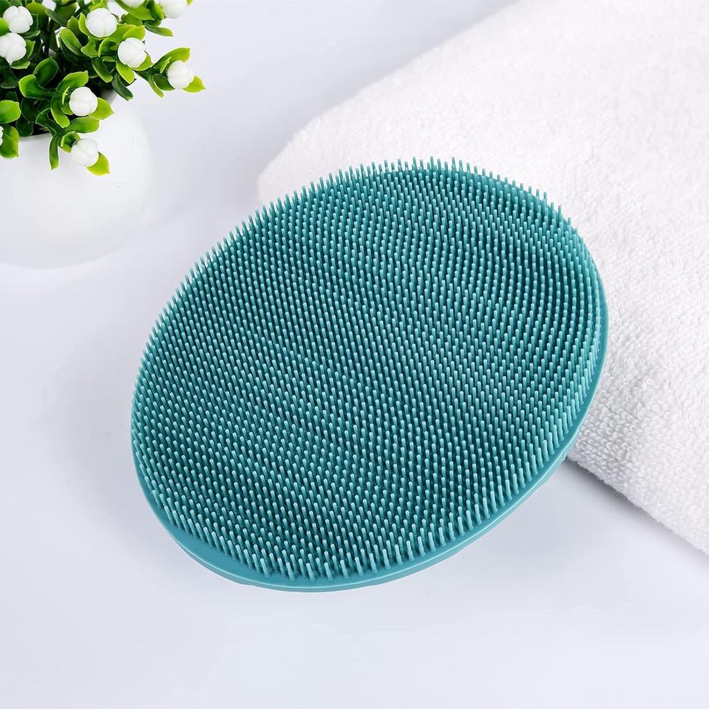 VernoCraft Premium Soft Silicone Body Scrubber, Gentle Exfoliating Handheld Shower Brush, Food Grade Silicone, Rich Lather, Non Slip Grip, Quick D