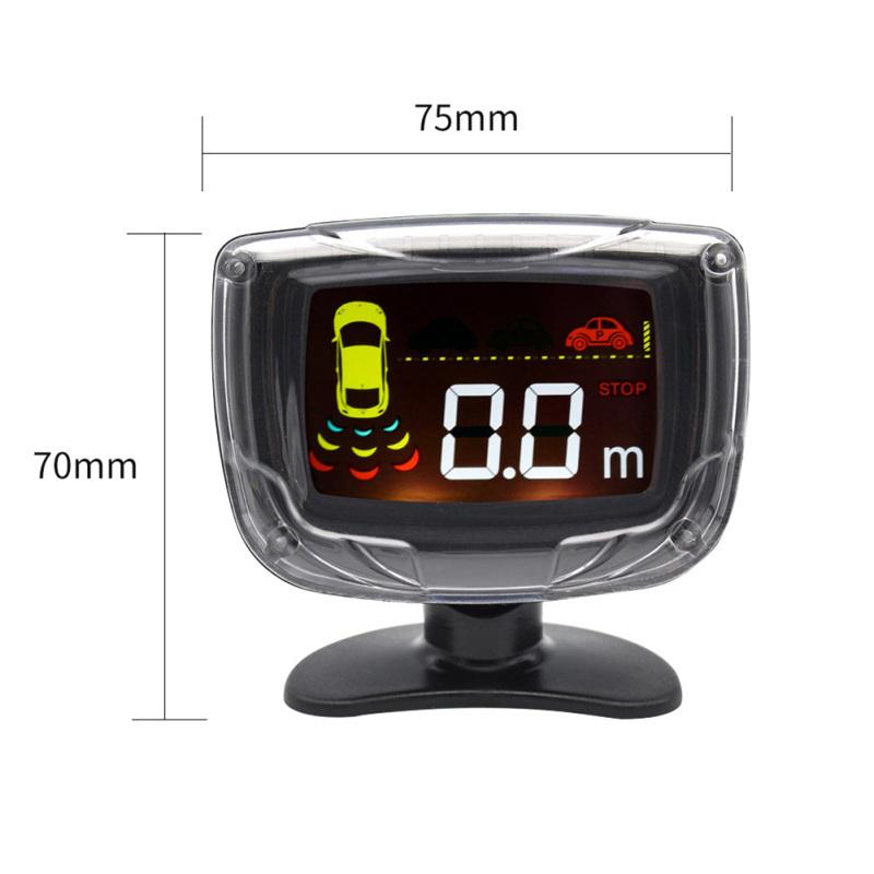 Car Parking Sensor Set Lcd Display 4 Probe 80db Buzzer Alarm Backup Reversing Radar Monitor Detector