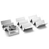 Chic Functional And Stainless Steel Taco Holder With Multiple Compartments For Ultimate Convenience